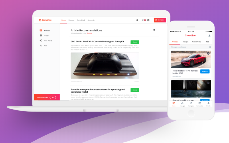 Discover great content to publish