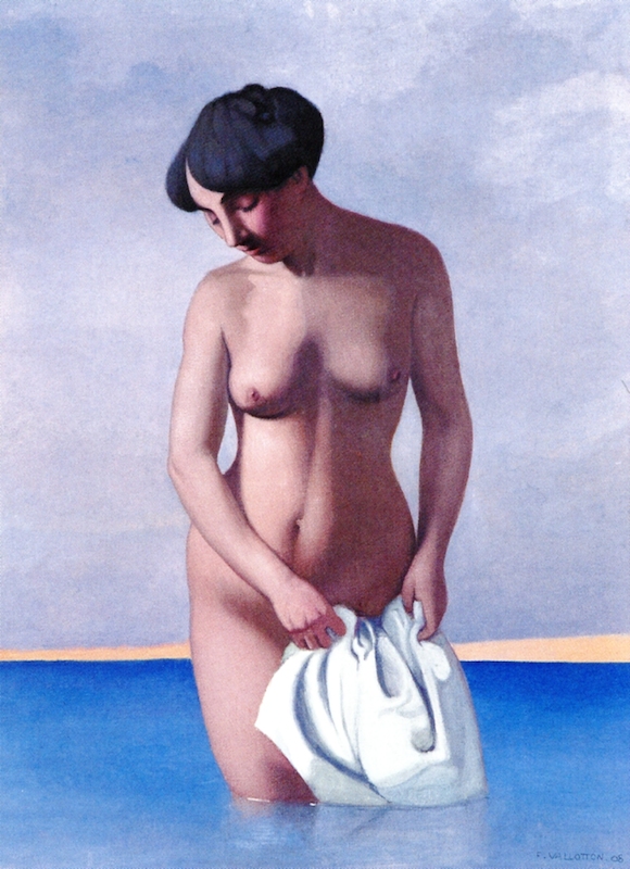 Female nude beach art