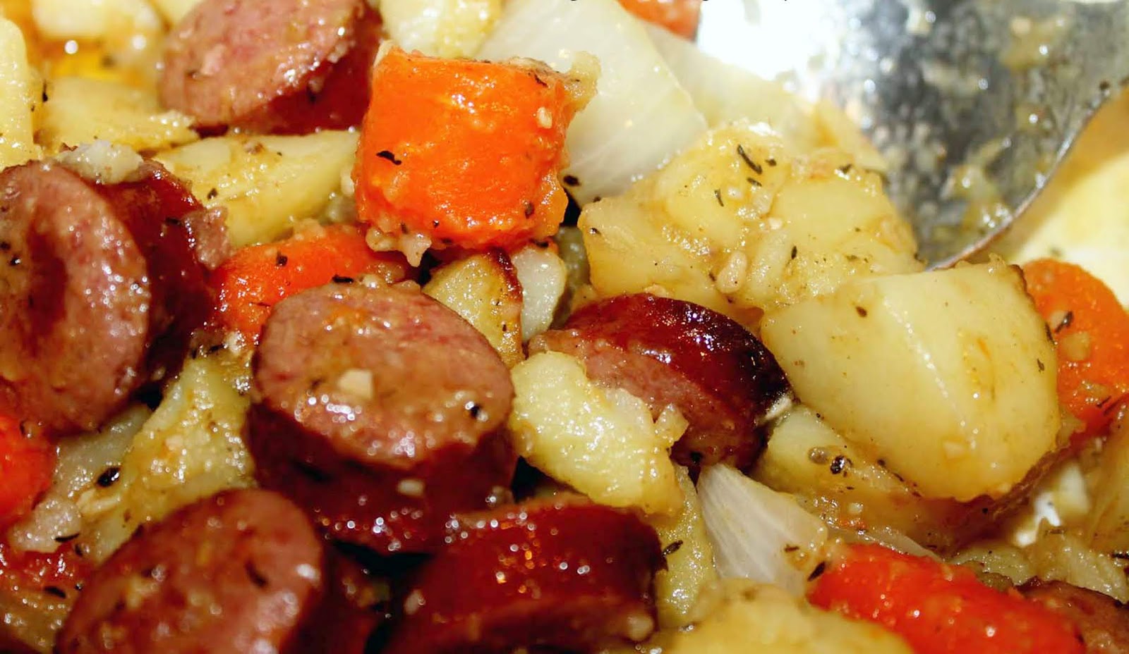 Cooking With Mary and Friends Roasted Root Vegetables with Smoked Sausage