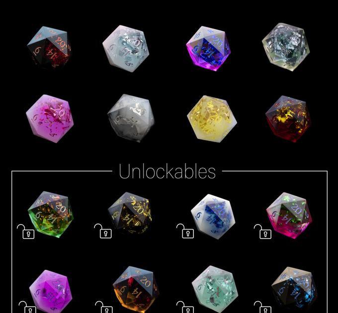 Tabletop Fix The Lady DM Elemental Dice Collection Kickstarter