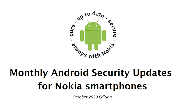 List of Nokia smartphones receiving Octobe 2020 Android Security patch.