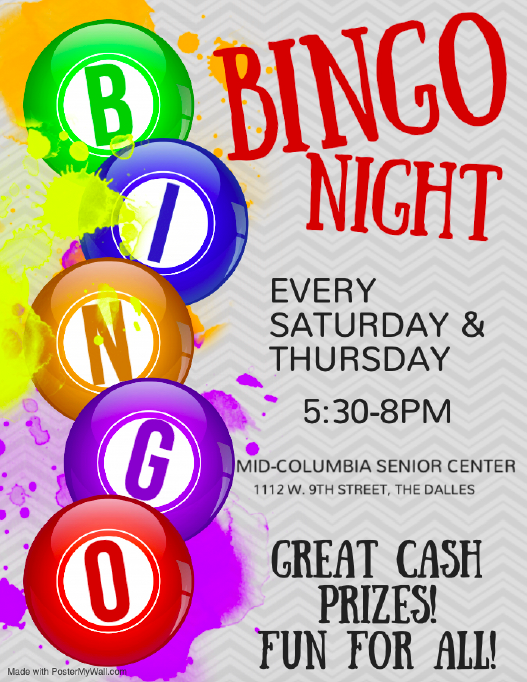 BINGO MidColumbia Senior Center