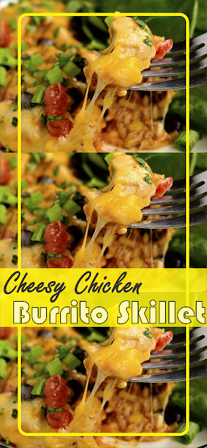 Cheesy Chicken Burrito Skillet | Floats CO