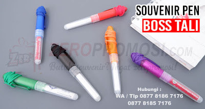 Jual Pen Boss Tali, Jual Pulpen tali Promosi, Souvenir Pen Boss Tali Warna, pulpen boss tali, pen boss tali, pulpen insert stiker, pen tali promosi