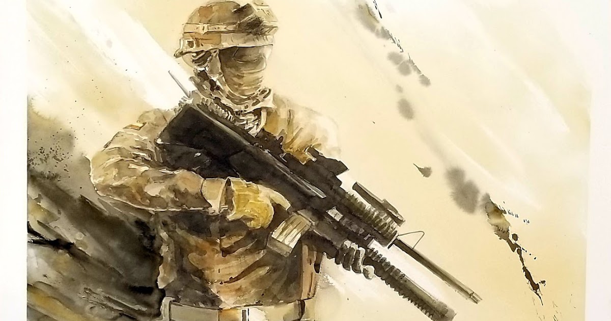 ACUARELA de JUAN PEDRO LINARES: REF 3501905_EL SOLDADO