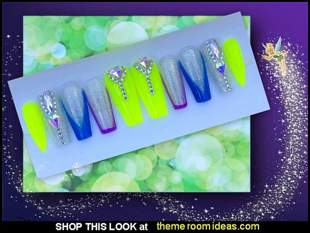 Fairy Dust - Press on nails tinkerbell fairy nail designs tinkerbell fairy Fairy Dust - Press on nails tinkerbell fairy nail designs tinkerbell fairy