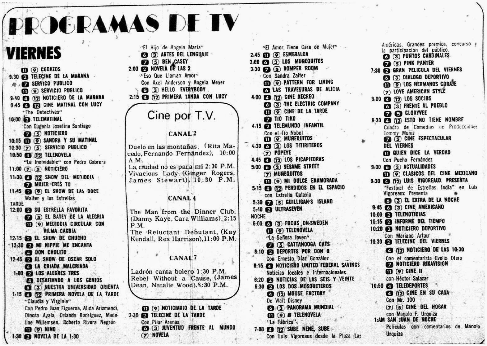PR As Era Nuestra TV Un 9 De Marzo De 1973 Foro De Telenovelas En Pr as era nuestra tv un 9 de marzo de 1973 foro de telenovelas en