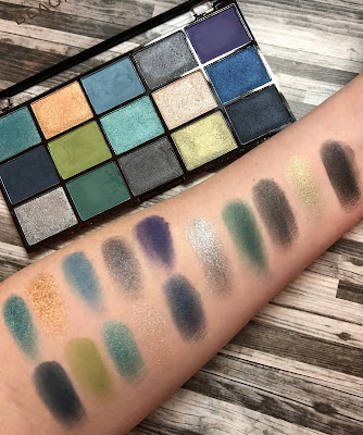 Makeup Revolution Reloaded Deep Dive Palette Swatches and Review 
