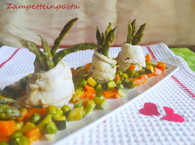 INVOLTINI DI PESCE CON VERDURINE