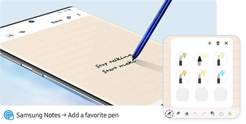 Choose your favorite pen style