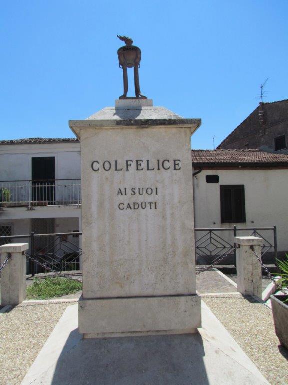Le epigrafi storiche nascoste e non Colfelice. Caduti nelle guerre