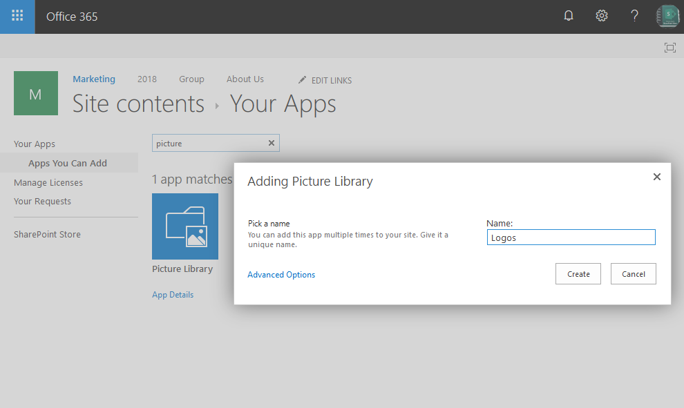 SharePoint Online Create Picture Library using PowerShell SharePoint