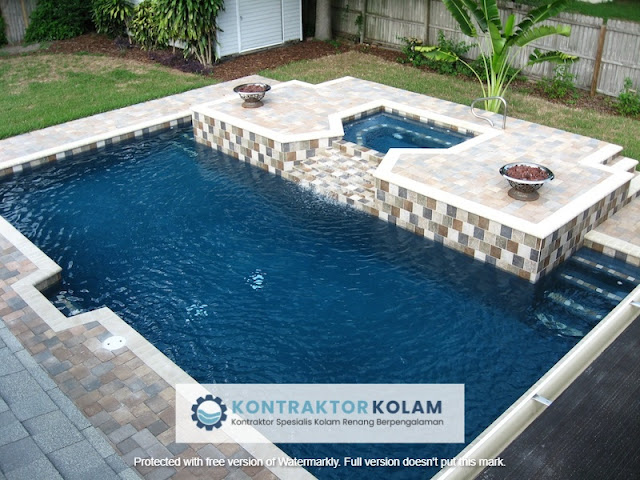 desain kolam renang rectangular pool Madiun