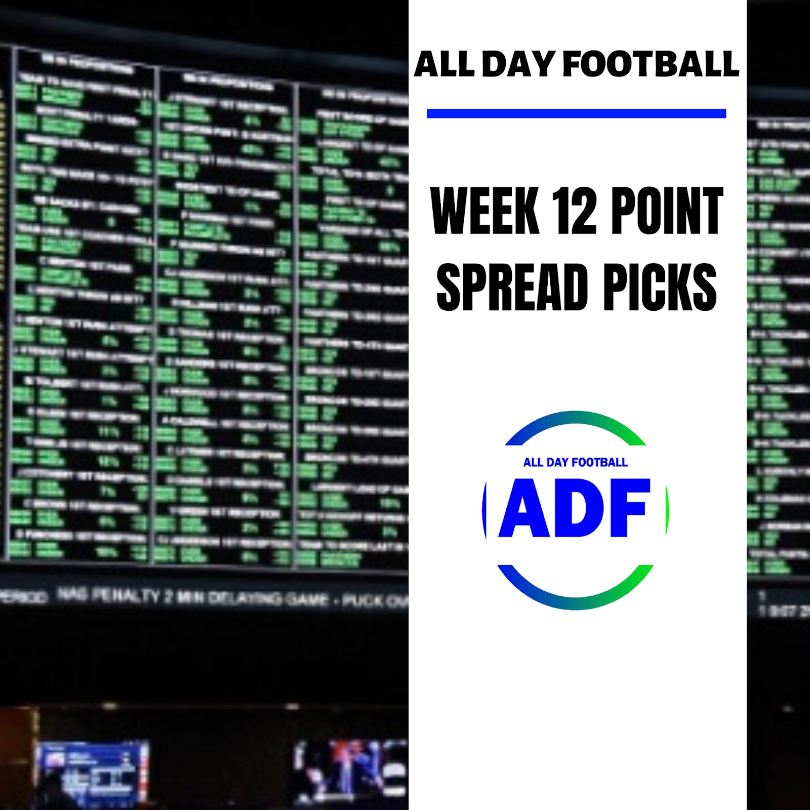 NFL Week 12 Point Spread Picks