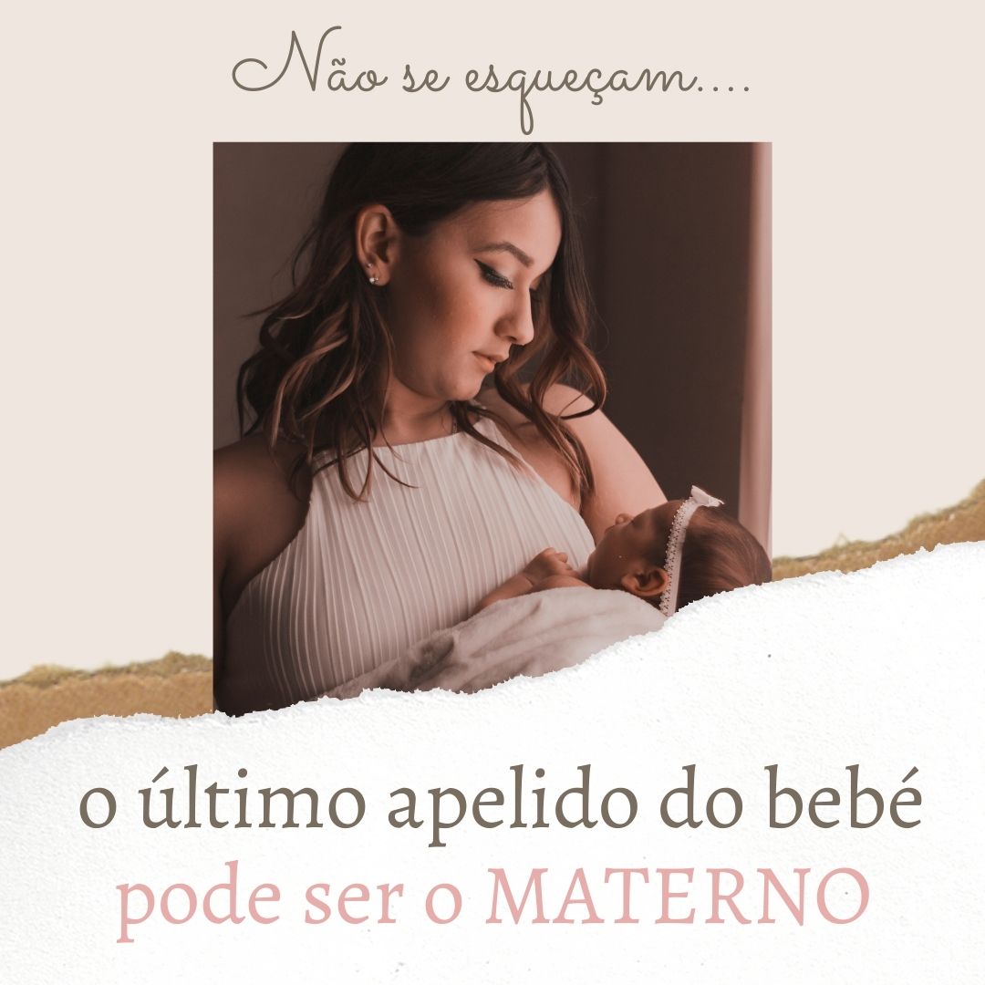 Nomes e mais Nomes O apelido materno Nomes e mais Nomes O apelido materno