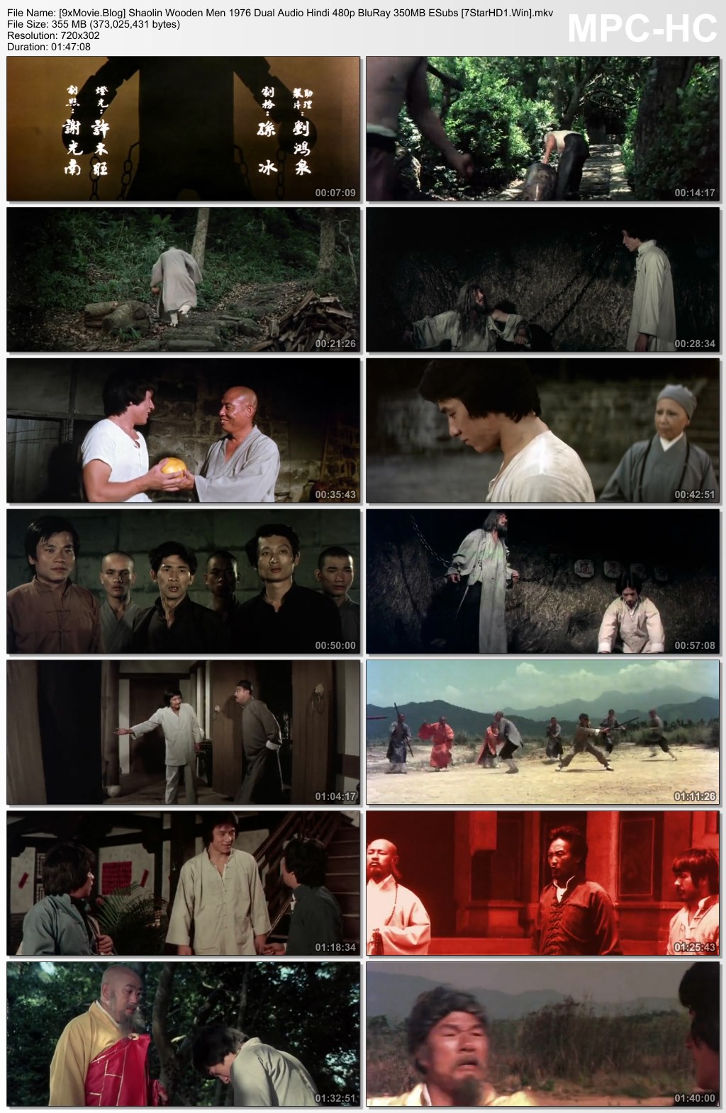Shaolin Wooden Men 1976 Dual Audio Hindi 480p BluRay x264 350MB ESubs