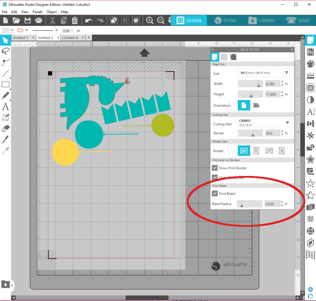 Silhouette UK Back to basics print bleed