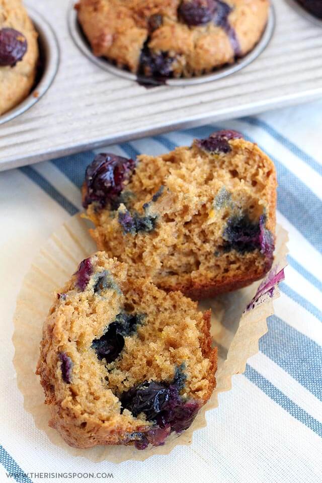 Blueberry Sour Cream Muffins The Rising Spoon