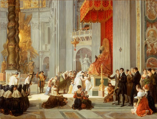 Le Baiser des Pieds à St. Pierre de Rome (1812), Hortense Haudebourt-Lescot