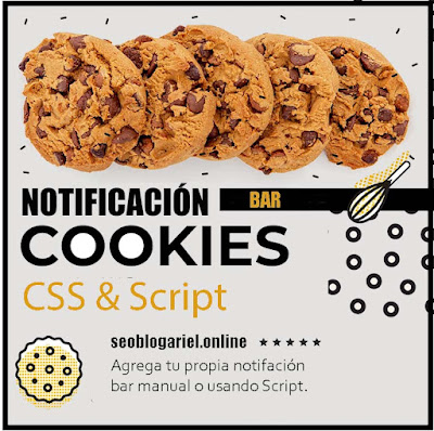 poner aviso de cookies en blog / html