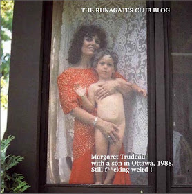 Margaret Trudeau exposes her naked son  Kyle to camera, Ottawa 1979