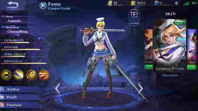 Berapa usang waktu yang anda butuhkan untuk latihan memakai pahlawan yang satu ini Gear Terkuat Untuk Hero Fanny Mobile Legend, Rekomendasi Build Top Player no 1