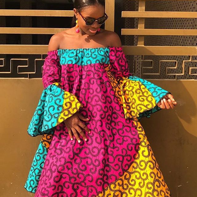 Ankara Mix and Match Styles 2018; Beautiful Ankara Flare Gowns with ...
