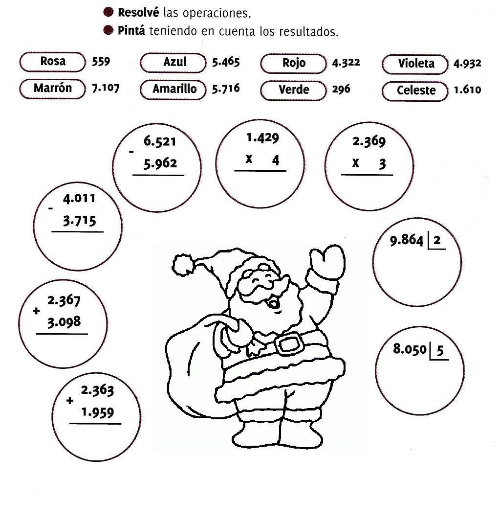 Aula Seño Sory Matemáticas Navideñas