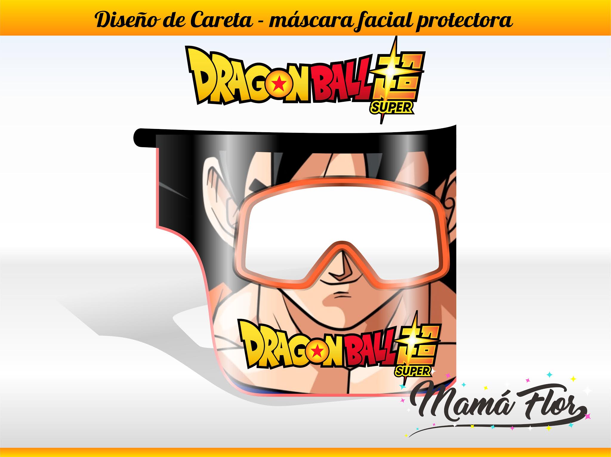 Caballero amable puerta Naufragio ≫ Máscara Careta de Gokú - Dragon Ball Super - Manualidades MamaFlor