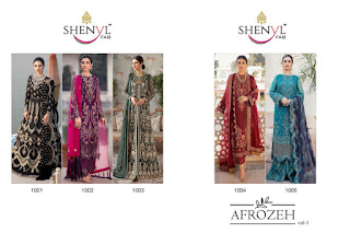 Shenyl fab Afrozeh vol 1 pakistani Suits