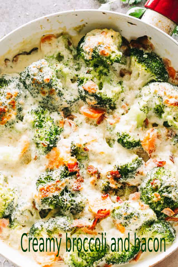 Creamy broccoli & bacon - happy cook