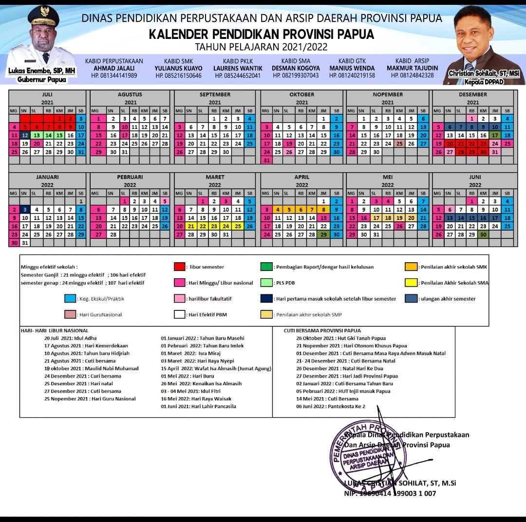 download kalender pendidikan provinsi papua barat tahun pelajaran 2020 2021