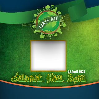 Bingkai twibbon ucapan hari bumi  - kanalmu