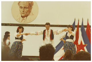 Belgrade 1985, Serbian dancers at Europe's 40th Independence Day