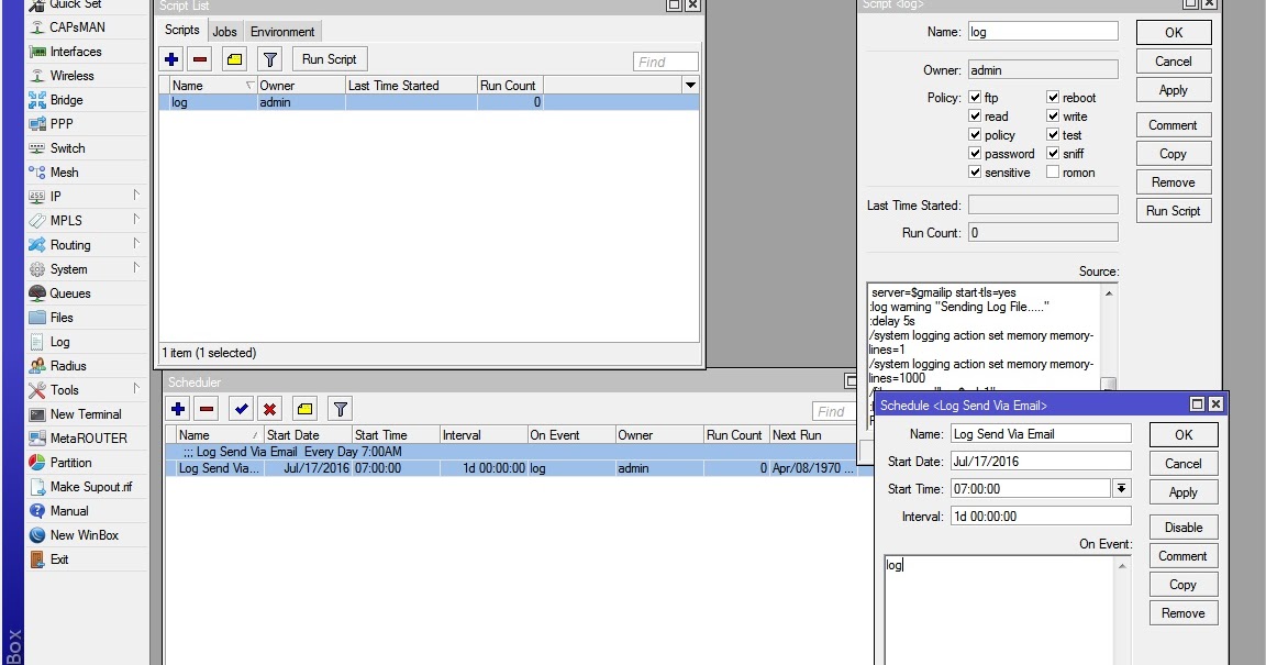 Send Mikrotik Log Every Day Via Email MikroTik Tips & Tricks