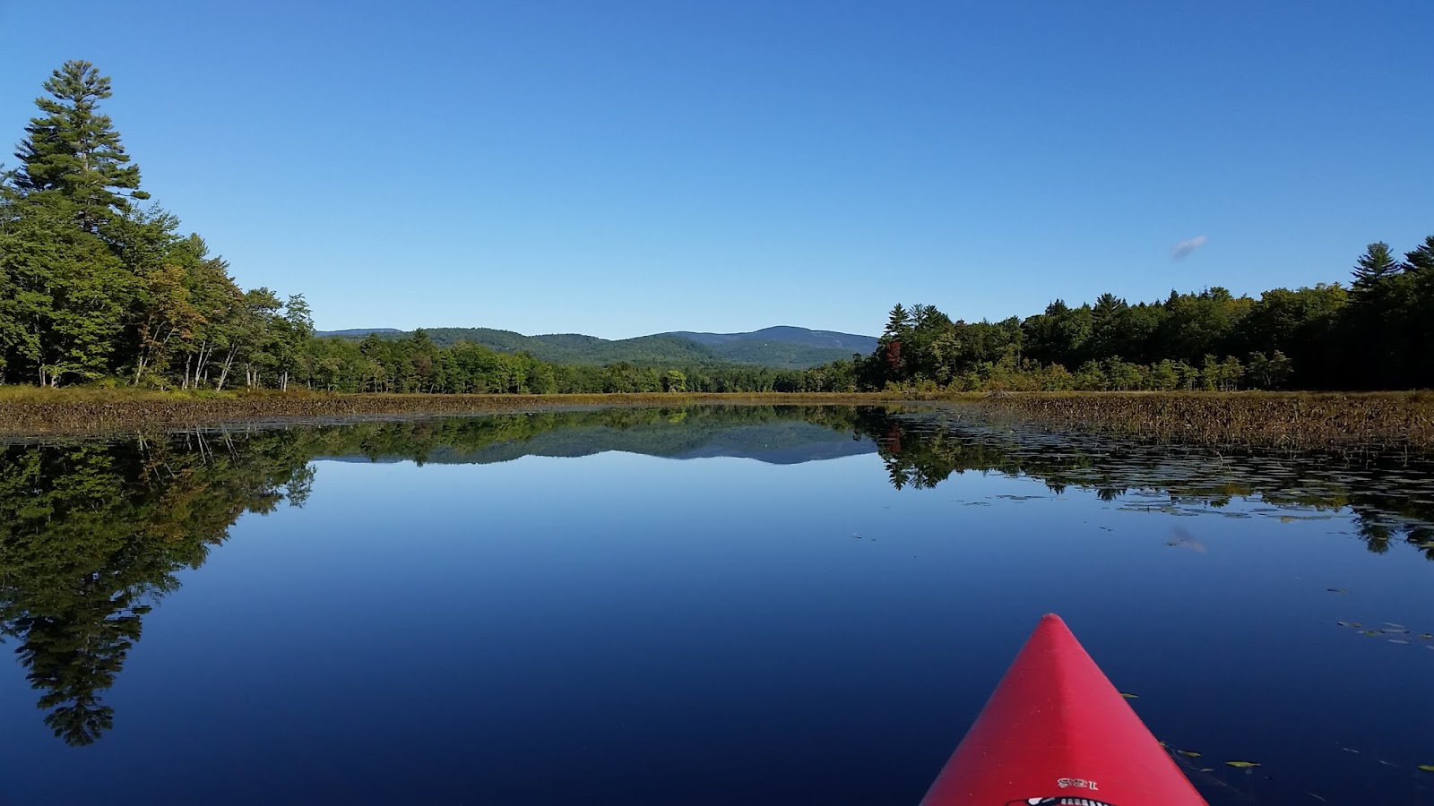 Recreational Kayaking in Maine Kezar Lake (Lower Basin), Lovell, ME