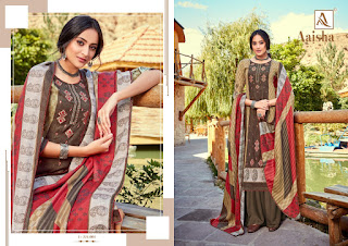 Alok Suits Aaisha Jacquard Pashmina Collection Winter Suits 