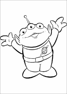 Allien - Toy Story coloring page