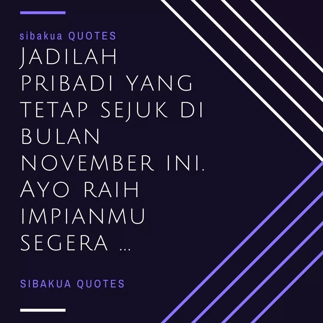 14 Kata Mutiara Welcome November | DrumDJ