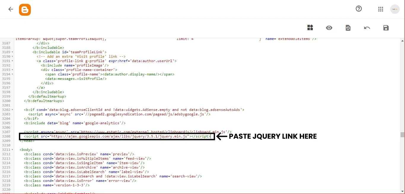 How To Add Jquery In Blogger | RUSTCODE