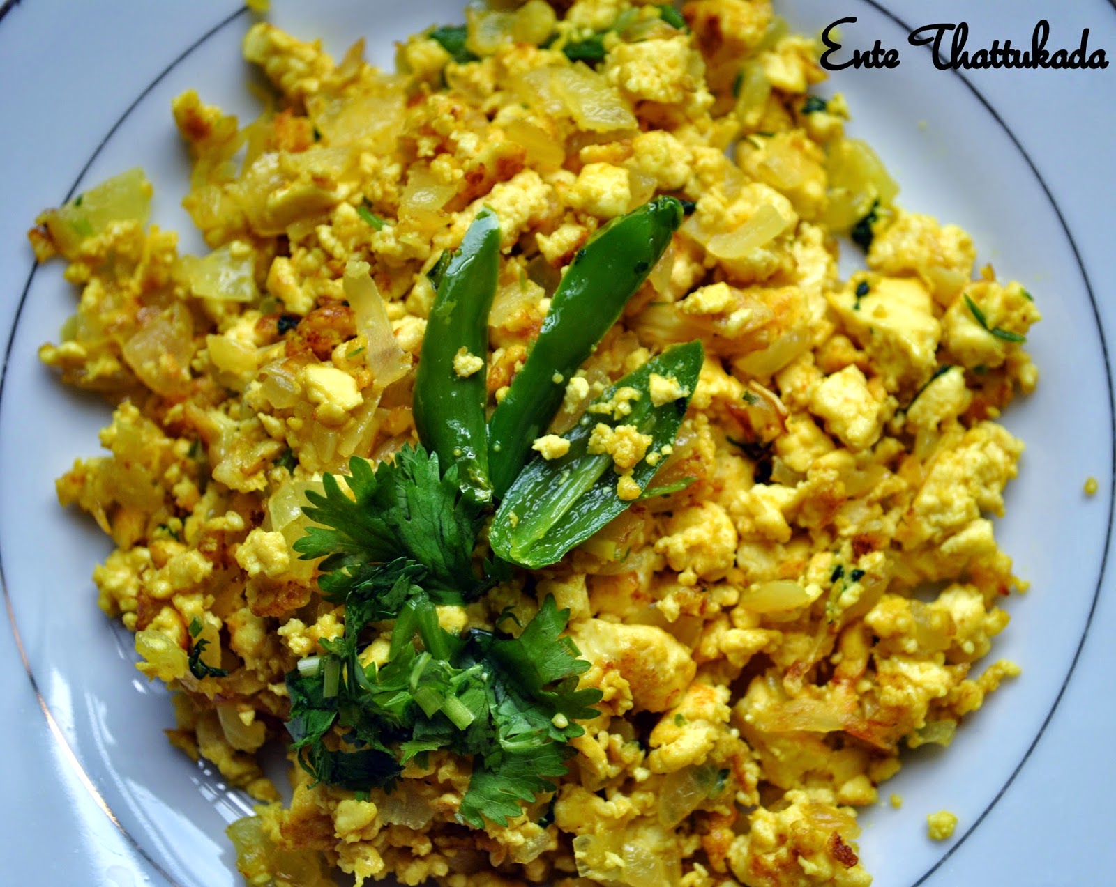 Ente Thattukada: Tofu Bhurji | Scrambled Tofu