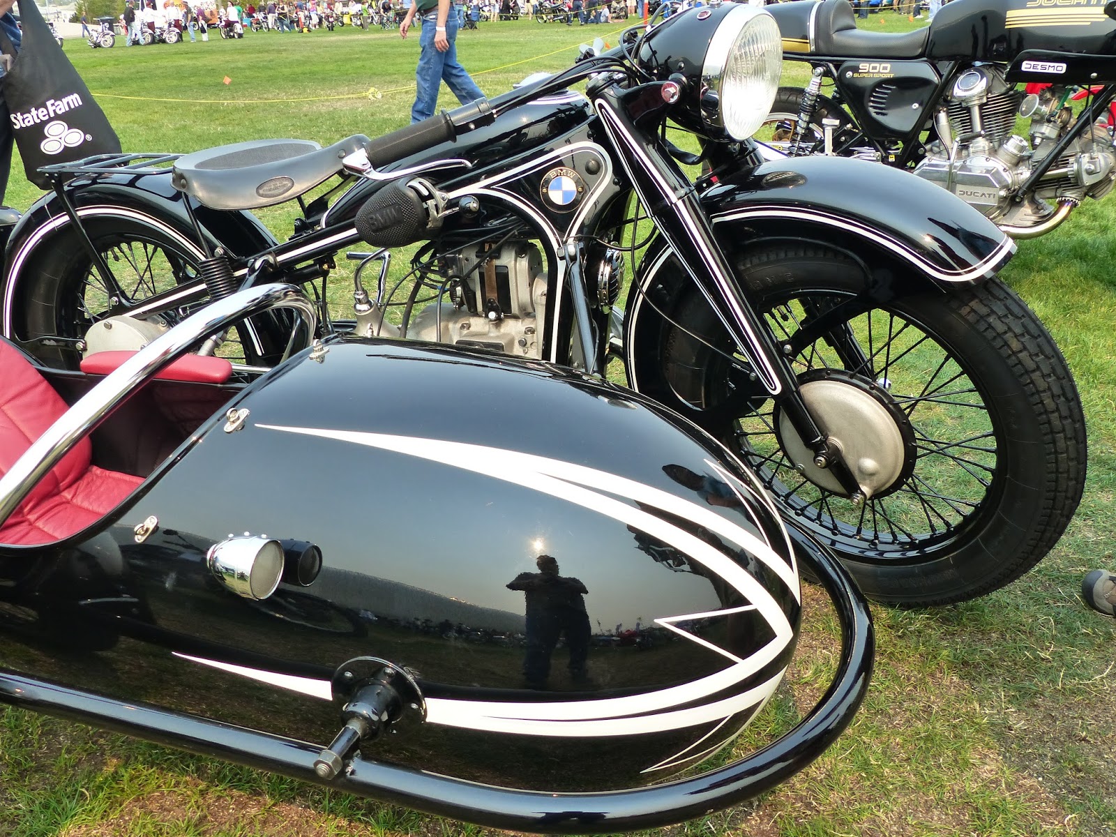 OldMotoDude: 1936 BMW R17 with sidecar -- German Category Award Winner