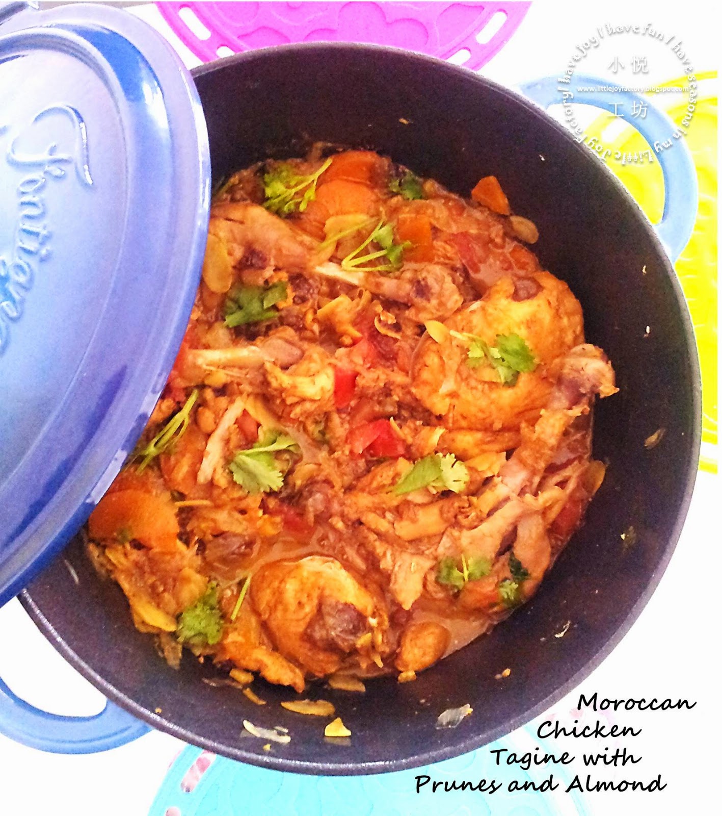 Moroccan Chicken Tagine with Prunes and Almond