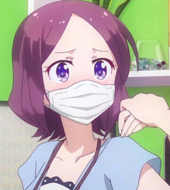 anime girls with face mask | Animoe