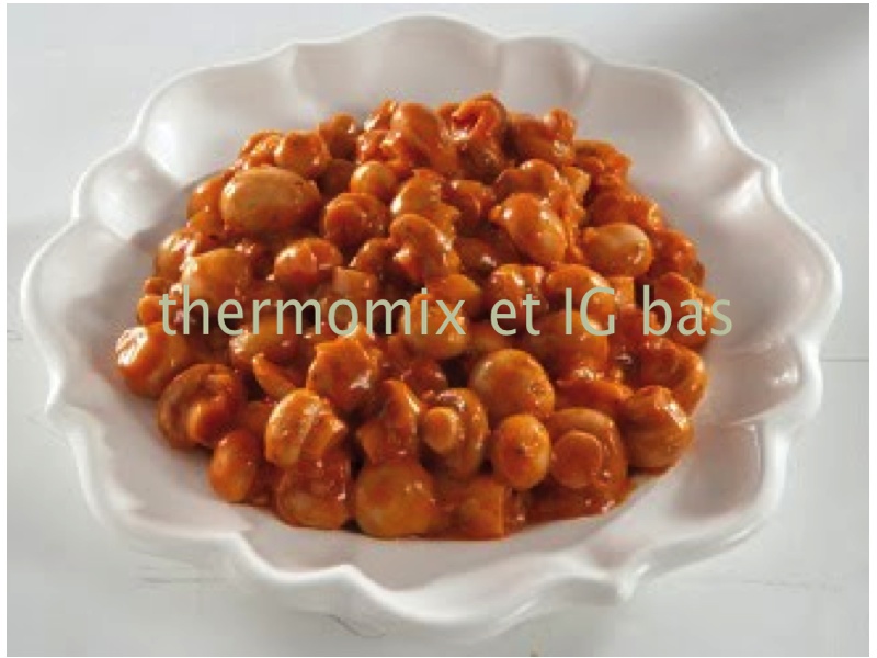 thermomix et IG bas: Champignons à la grecque (PL, GP)