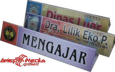 Arief Media: Brosur, Papan Nama,Nama Personal seragam 