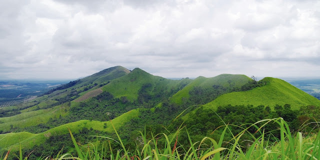 Panorama of the Beauty of Telang Pelaihari Hill
