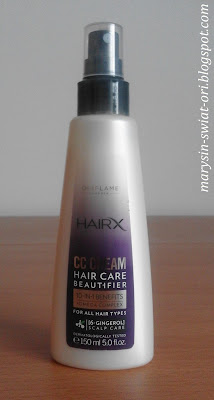Krem CC do włosów HairX Oriflame, opakowanie