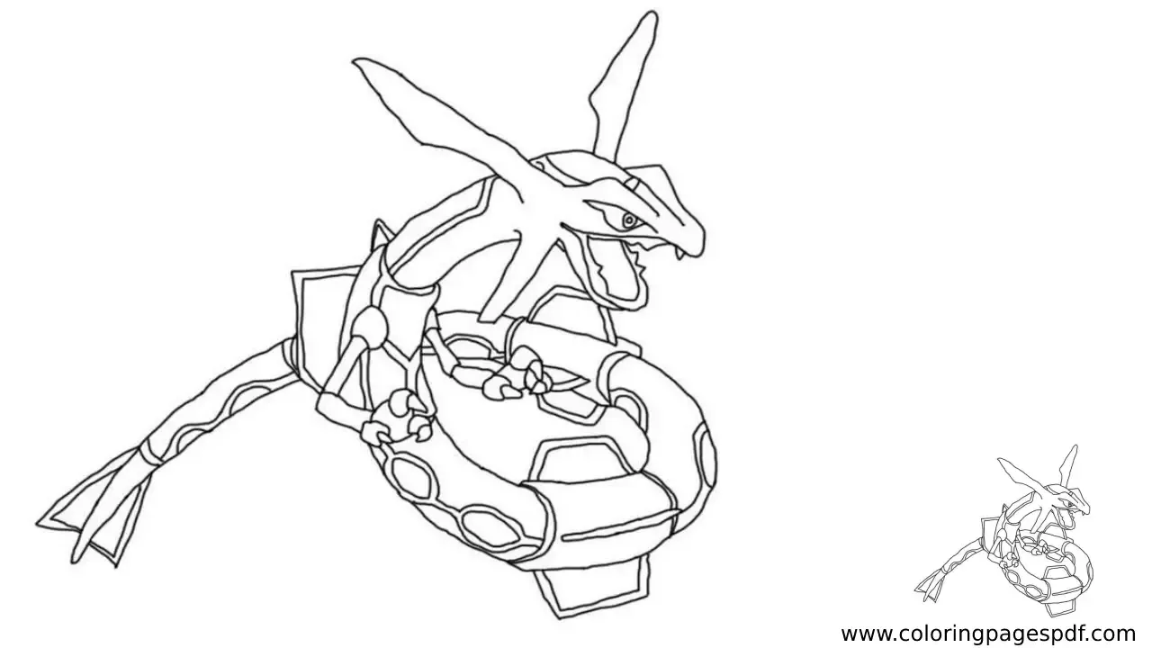 Coloring Page Of Rayquaza