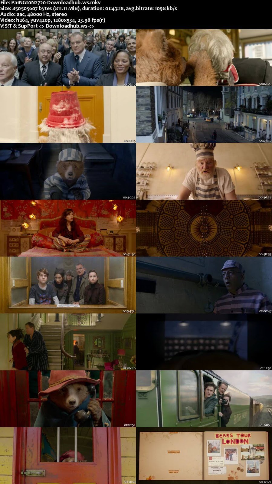 Paddington 2 2017 English 720p Web-DL 800MB